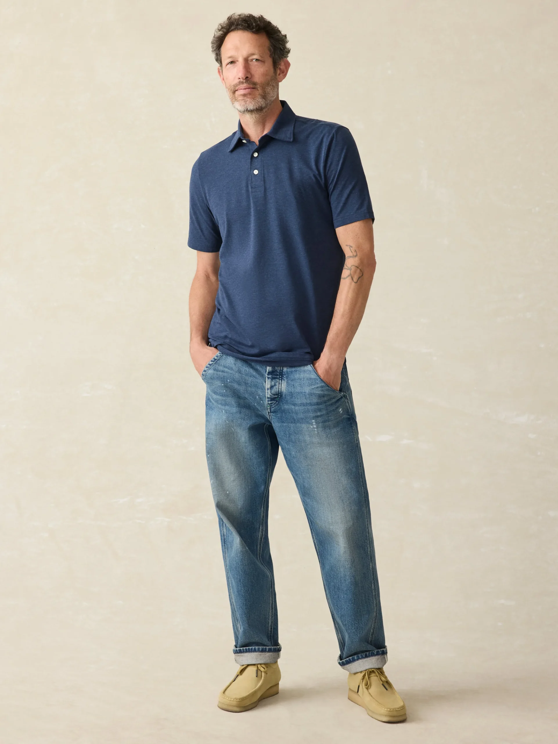Polo Shirts^Faherty Brand Movement™ Short-Sleeve Polo Shirt - Great Falls Heather