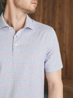 Polo Shirts^Faherty Brand Movement™ Short-Sleeve Polo Shirt - Horizon Line Stripe