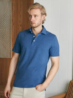 Polo Shirts^Faherty Brand Movement™ Short-Sleeve Polo Shirt - Sea Navy Heather