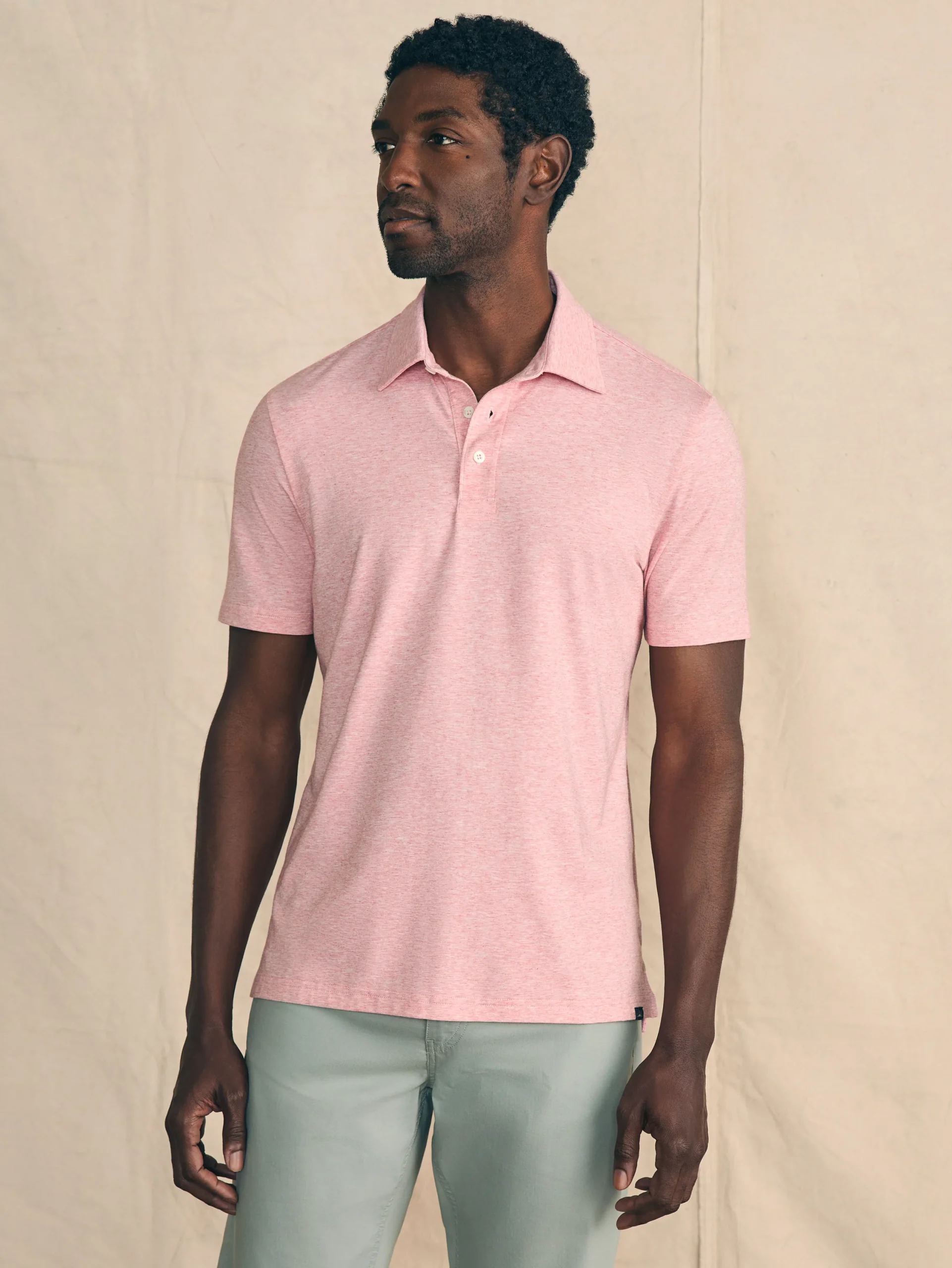 Polo Shirts^Faherty Brand Movement™ Short-Sleeve Polo Shirt - Sunbeam Heather