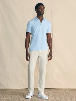 Polo Shirts|T-Shirts & Henleys^Faherty Brand Movement™ Short-Sleeve Polo Shirt (Tall) - Cardiff Blue Heather