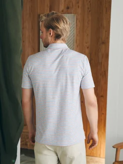 Polo Shirts^Faherty Brand Movement™ Short-Sleeve Polo Shirt (Tall) - Horizon Line Stripe