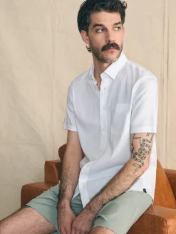 Shirts^Faherty Brand Movement™ Short-Sleeve Shirt - Cloud White