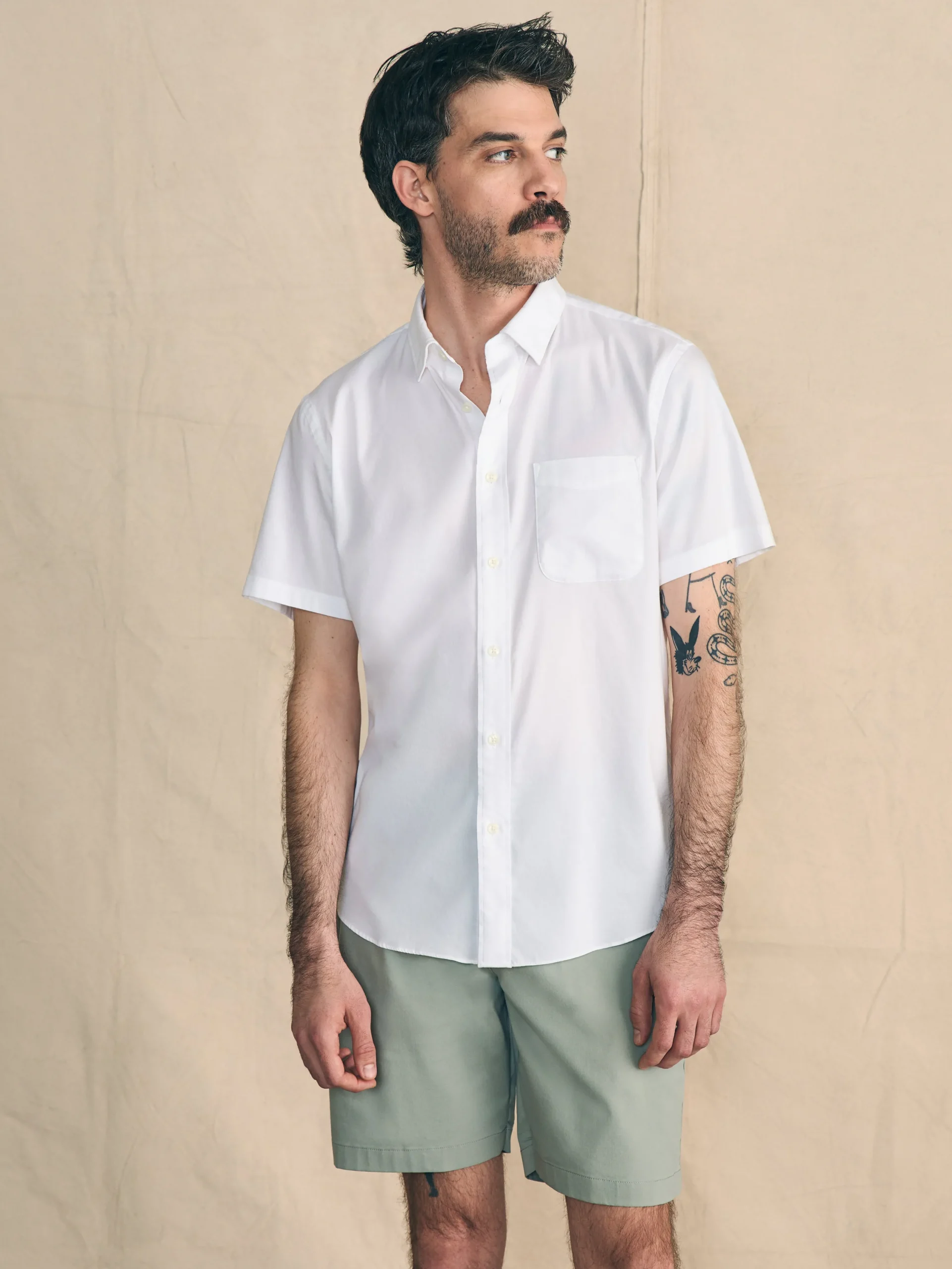 Shirts^Faherty Brand Movement™ Short-Sleeve Shirt - Cloud White