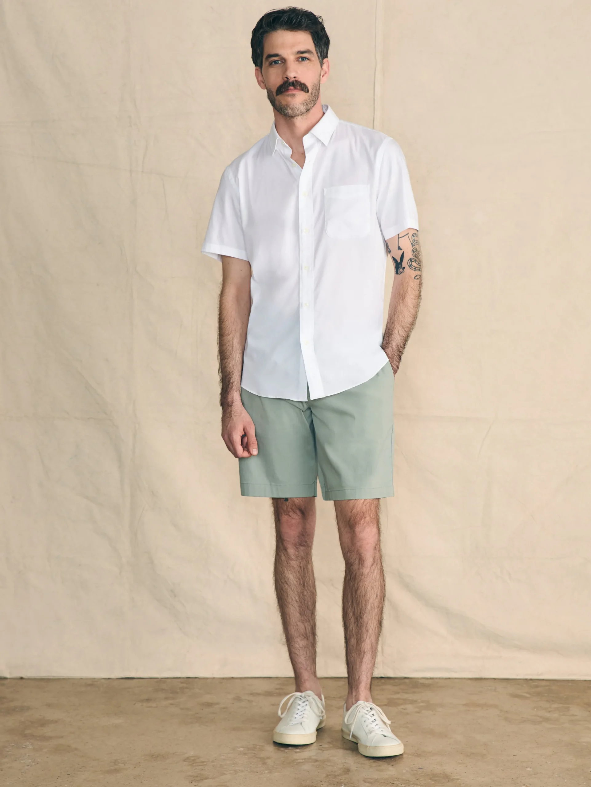 Shirts^Faherty Brand Movement™ Short-Sleeve Shirt - Cloud White