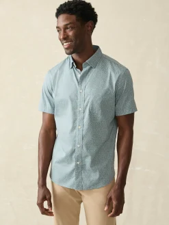 Shirts^Faherty Brand Movement™ Short-Sleeve Shirt - Sea Storm Ditsy