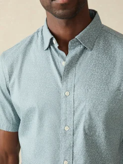 Shirts^Faherty Brand Movement™ Short-Sleeve Shirt - Sea Storm Ditsy