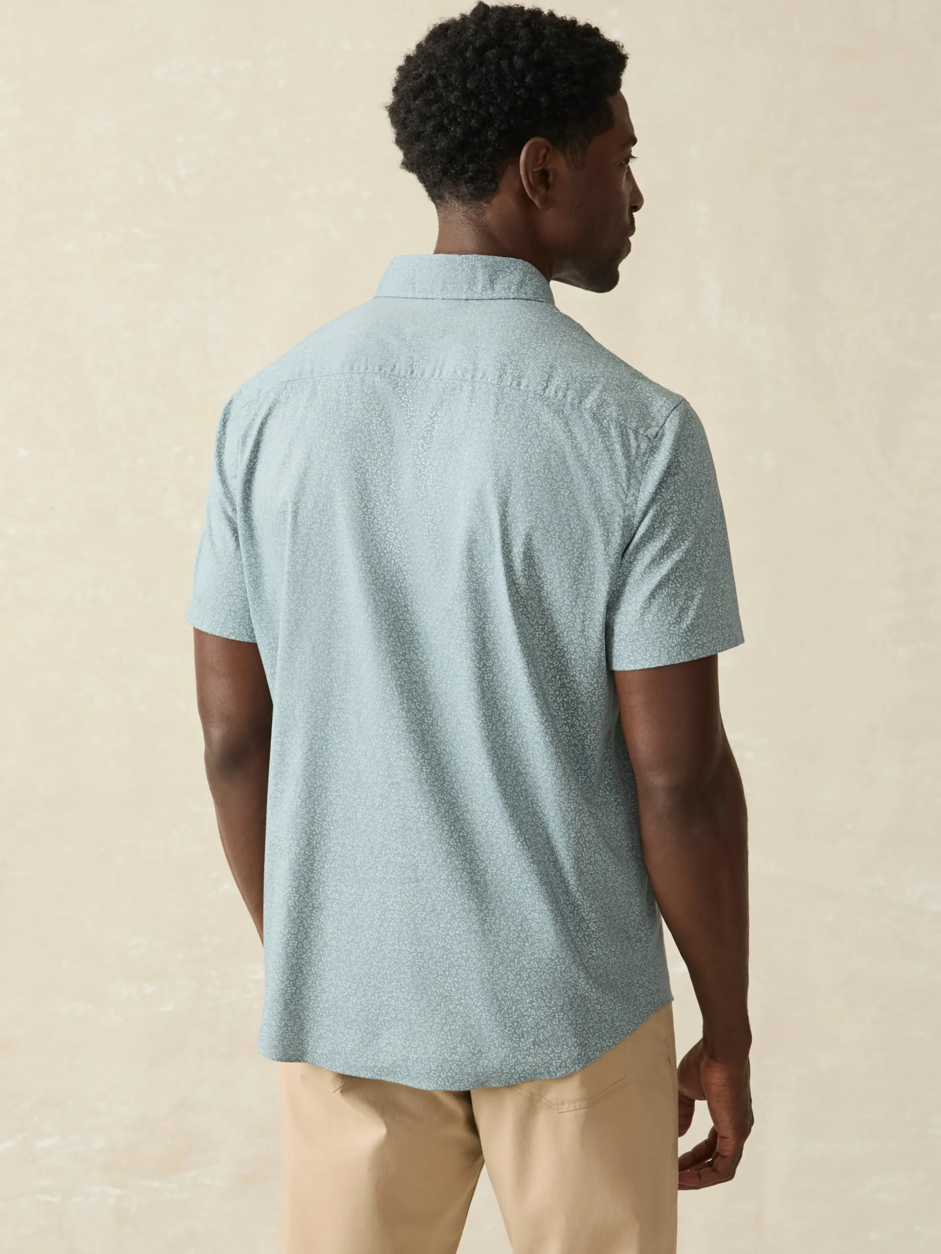 Shirts^Faherty Brand Movement™ Short-Sleeve Shirt - Sea Storm Ditsy