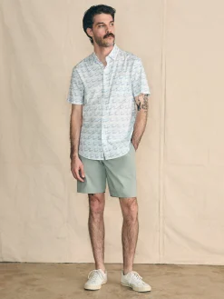 Shirts^Faherty Brand Movement™ Short-Sleeve Shirt - Ivory Endless Peaks