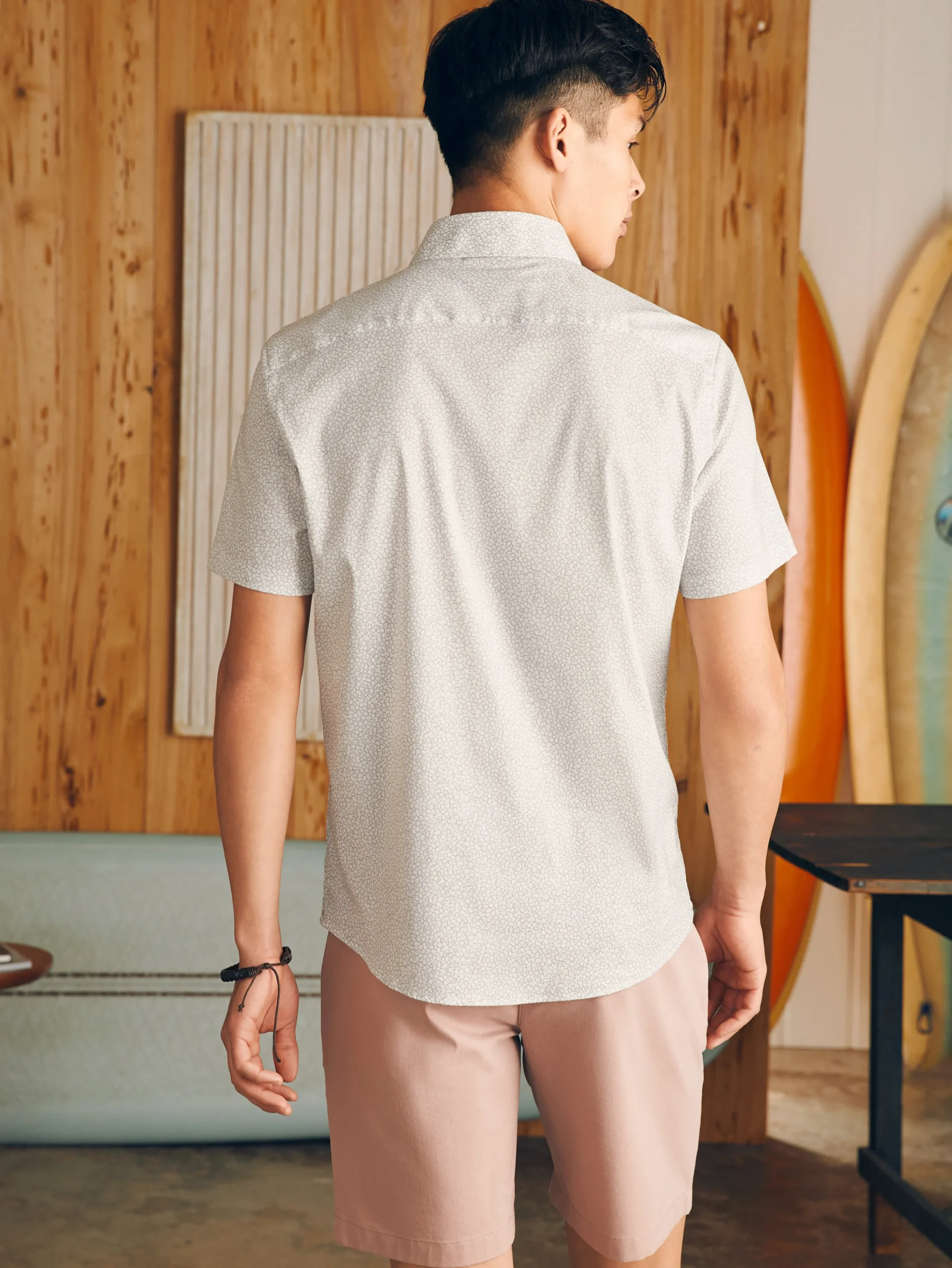 Shirts^Faherty Brand Movement™ Short-Sleeve Shirt - Ivory Cliff Floral