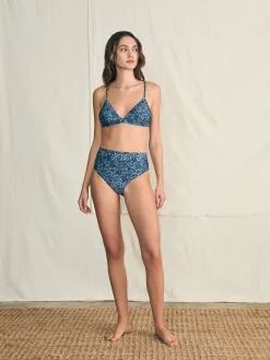 Swim^Faherty Brand Nantucket High Waisted Bottom - Navy Imma Floral