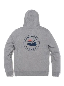 Hoodies & Sweatshirts^Faherty Brand Nantucket Zip Hoodie - Grey Heather