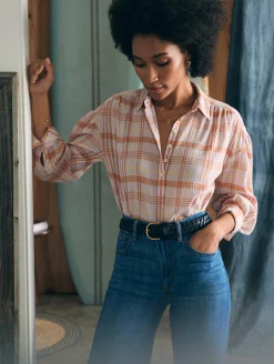 Shirts & Tops^Faherty Brand Olli Top - Aroma Plaid