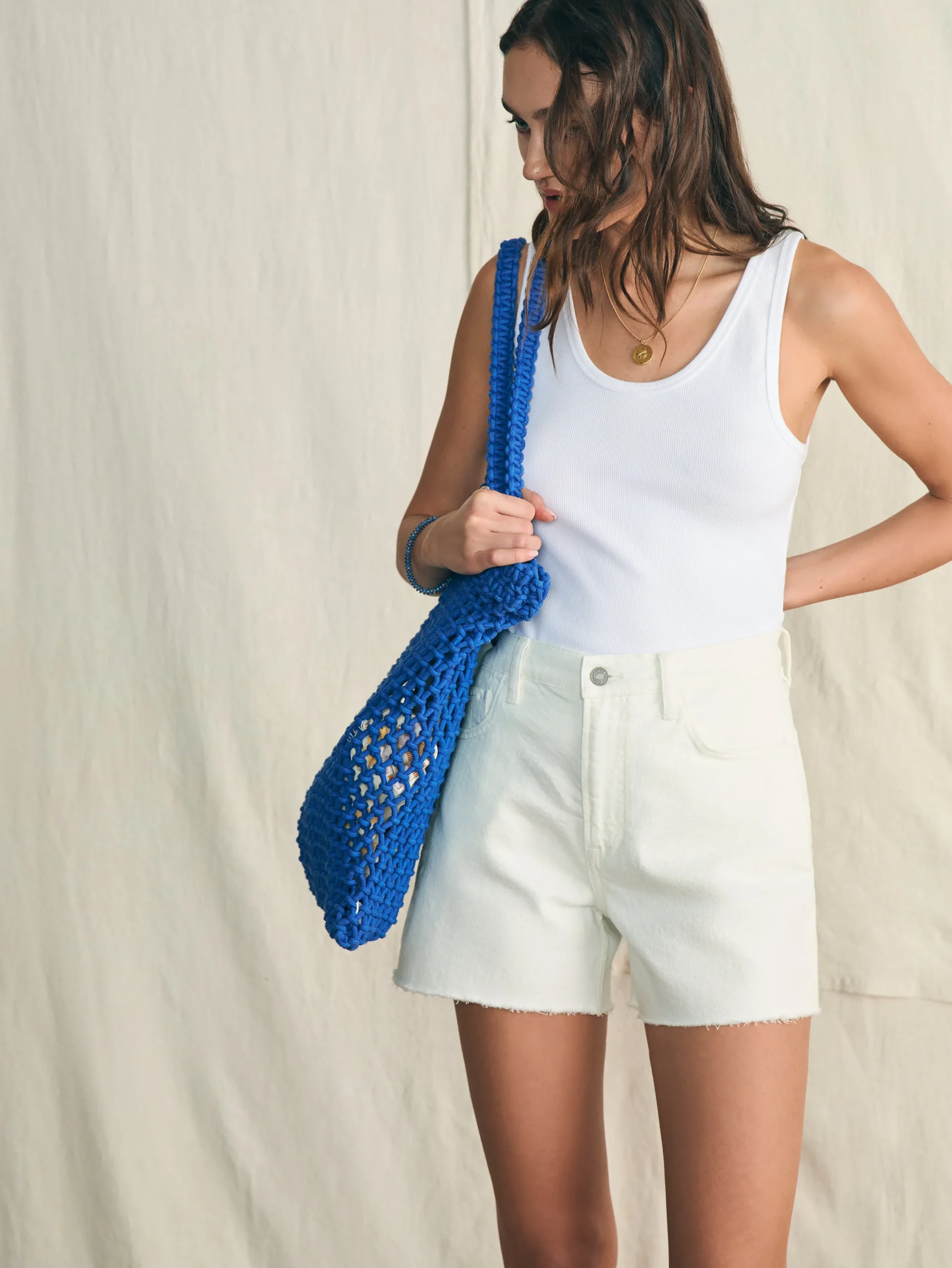 Shorts & Skirts^Faherty Brand Organic Cotton Denim Short - White Sand Wash