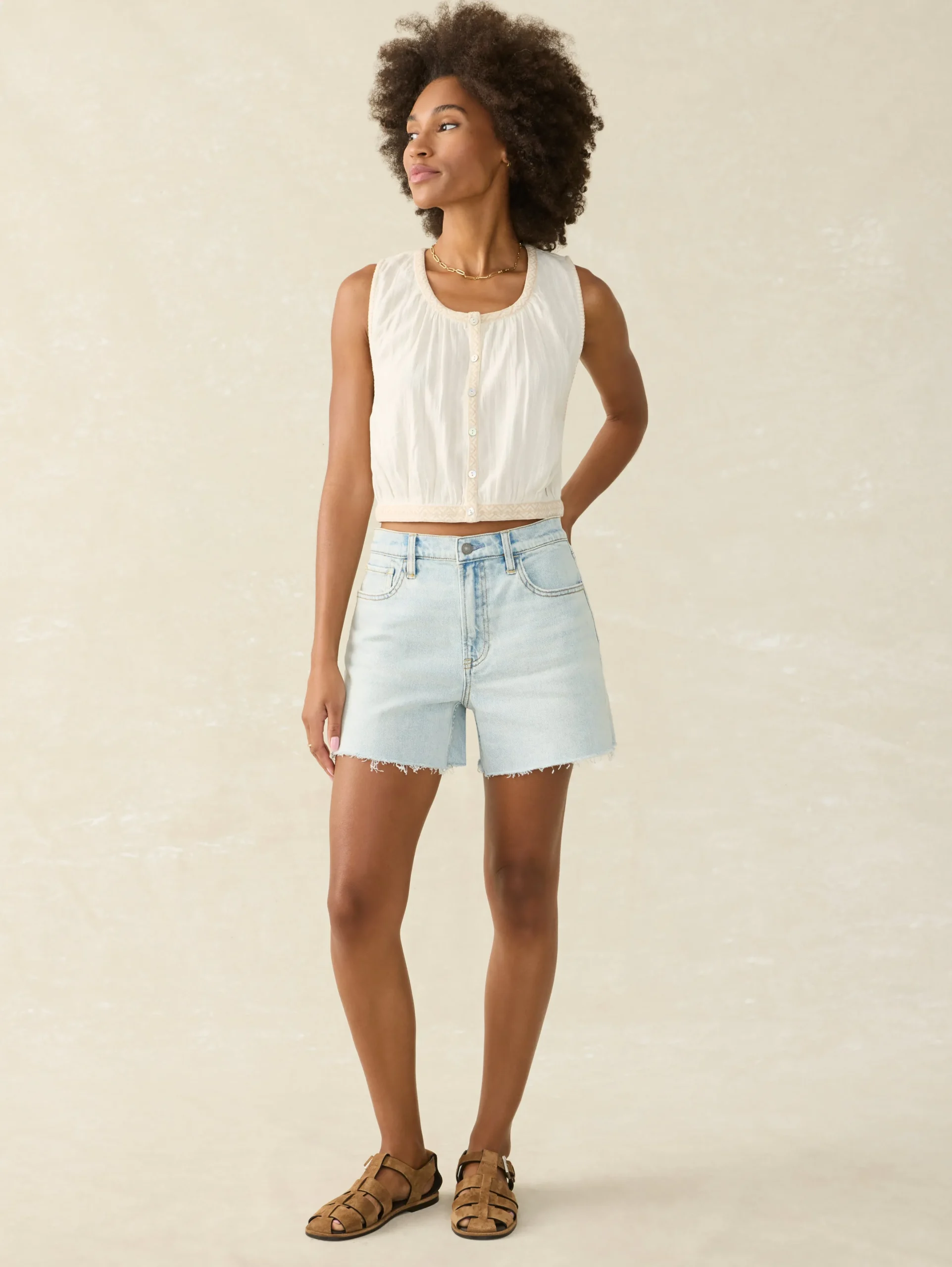 Shorts & Skirts^Faherty Brand Organic Cotton Denim Short - Cloudbreak Wash
