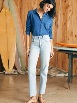 Pants|Jeans^Faherty Brand Organic Cotton Slim Straight Denim - Cloudbreak Wash