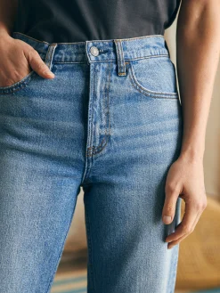 Pants|Jeans^Faherty Brand Organic Cotton Slim Straight Ankle Denim - Lakewood Wash