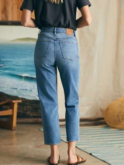 Pants|Jeans^Faherty Brand Organic Cotton Slim Straight Ankle Denim - Lakewood Wash