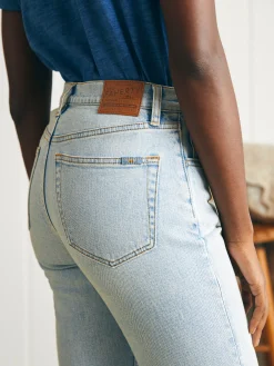 Pants|Jeans^Faherty Brand Organic Cotton Slim Straight Ankle Denim - Cloudbreak Wash