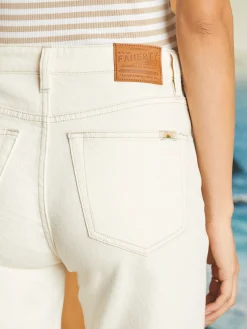Pants|Jeans^Faherty Brand Organic Cotton Slim Straight Ankle Denim - White Dune Wash