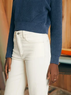 Pants|Jeans^Faherty Brand Organic Cotton Slim Straight Denim - White Dune Wash