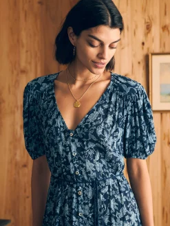 Dresses^Faherty Brand Orinda Maxi Dress - Blue Esna Floral
