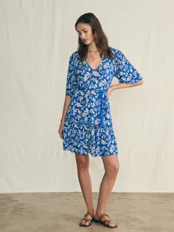 Dresses^Faherty Brand Orinda Mini Dress - Blue Ginger Floral