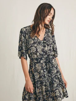 Dresses^Faherty Brand Orinda Mini Dress - Charcoal Chiyoda Floral