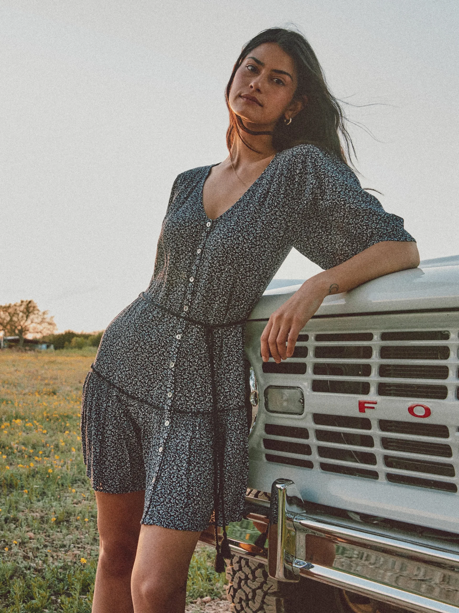 Dresses^Faherty Brand Orinda Mini Dress - Navy Riverton Ditsy