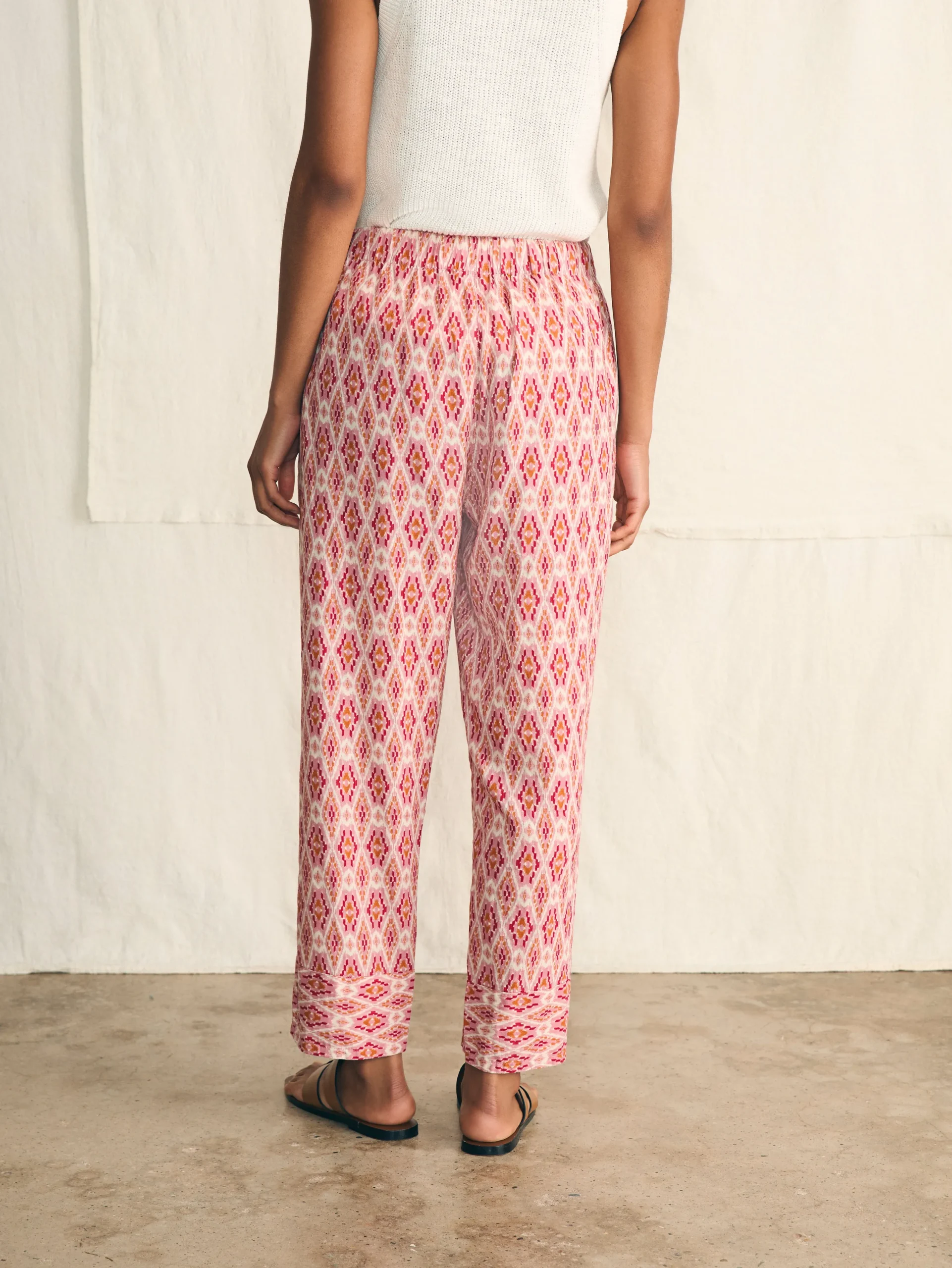 Pants^Faherty Brand Pacific Beach Linen Pant - Clara Ikat