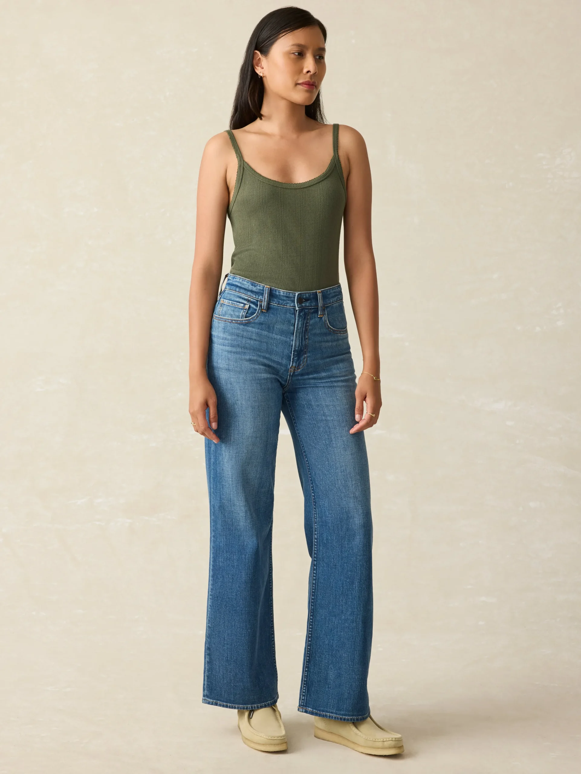 T-Shirts^Faherty Brand Pacific Pointelle Tank - Beetle