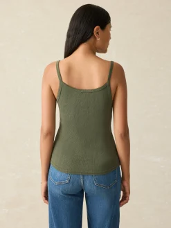 T-Shirts^Faherty Brand Pacific Pointelle Tank - Beetle