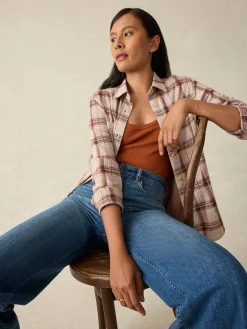 T-Shirts^Faherty Brand Pacific Pointelle Tank - Gingerbread