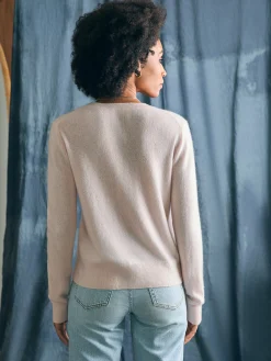 Sweaters^Faherty Brand Palm Coast Cashmere Crew - Clay Palm Horizon