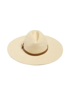 Swim|Hats^Faherty Brand Paper Packable Rancher Hat - Cream