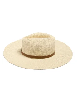 Swim|Hats^Faherty Brand Paper Packable Rancher Hat - Cream