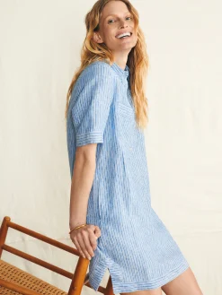 Dresses^Faherty Brand Rae Dress - Skyway Railroad Stripe