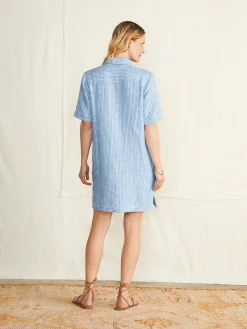 Dresses^Faherty Brand Rae Dress - Skyway Railroad Stripe