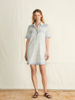 Dresses^Faherty Brand Rae Dress - White Lotus Floral Print
