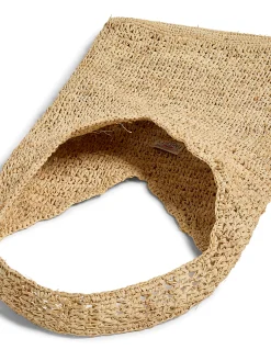 Swim|Bags^Faherty Brand Raffia Crochet Hobo Tote - Natural