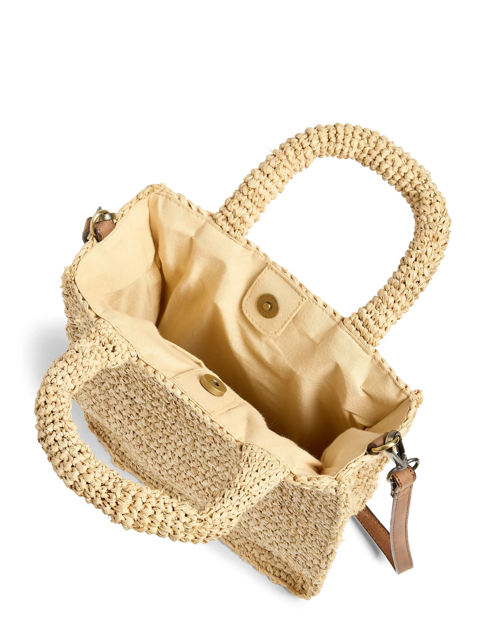 Bags^Faherty Brand Raffia Cross Body Bag - Natural