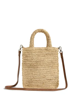 Bags^Faherty Brand Raffia Cross Body Bag - Natural