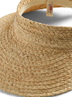 Swim|Hats^Faherty Brand Raffia Packable Visor - Natural