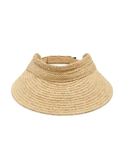 Swim|Hats^Faherty Brand Raffia Packable Visor - Natural