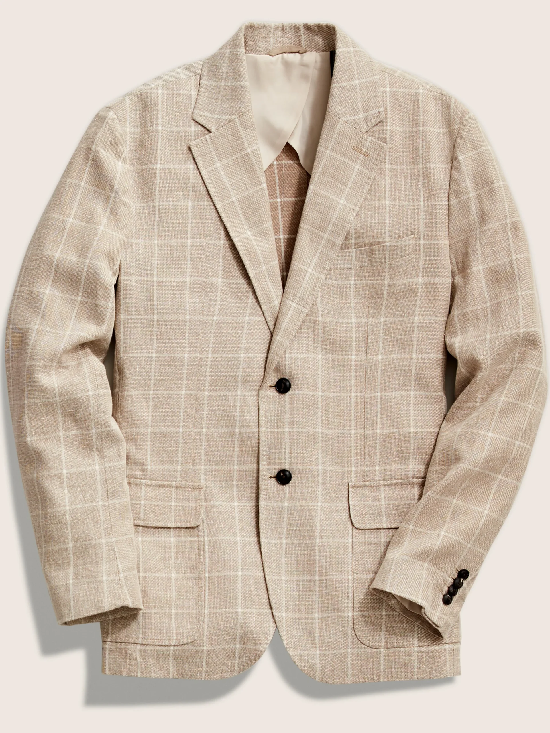 Blazers^Faherty Brand Reserve Linen Yarn Dyed Blazer - Summer Sands Windowpane