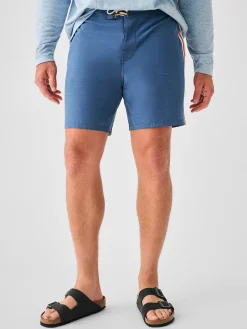 Swim^Faherty Brand Retro Surf Stripe Boardshort (7