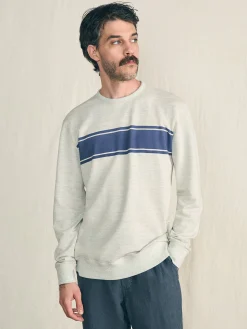Hoodies & Sweatshirts^Faherty Brand Reversible French Terry Crew - Tidal Waves