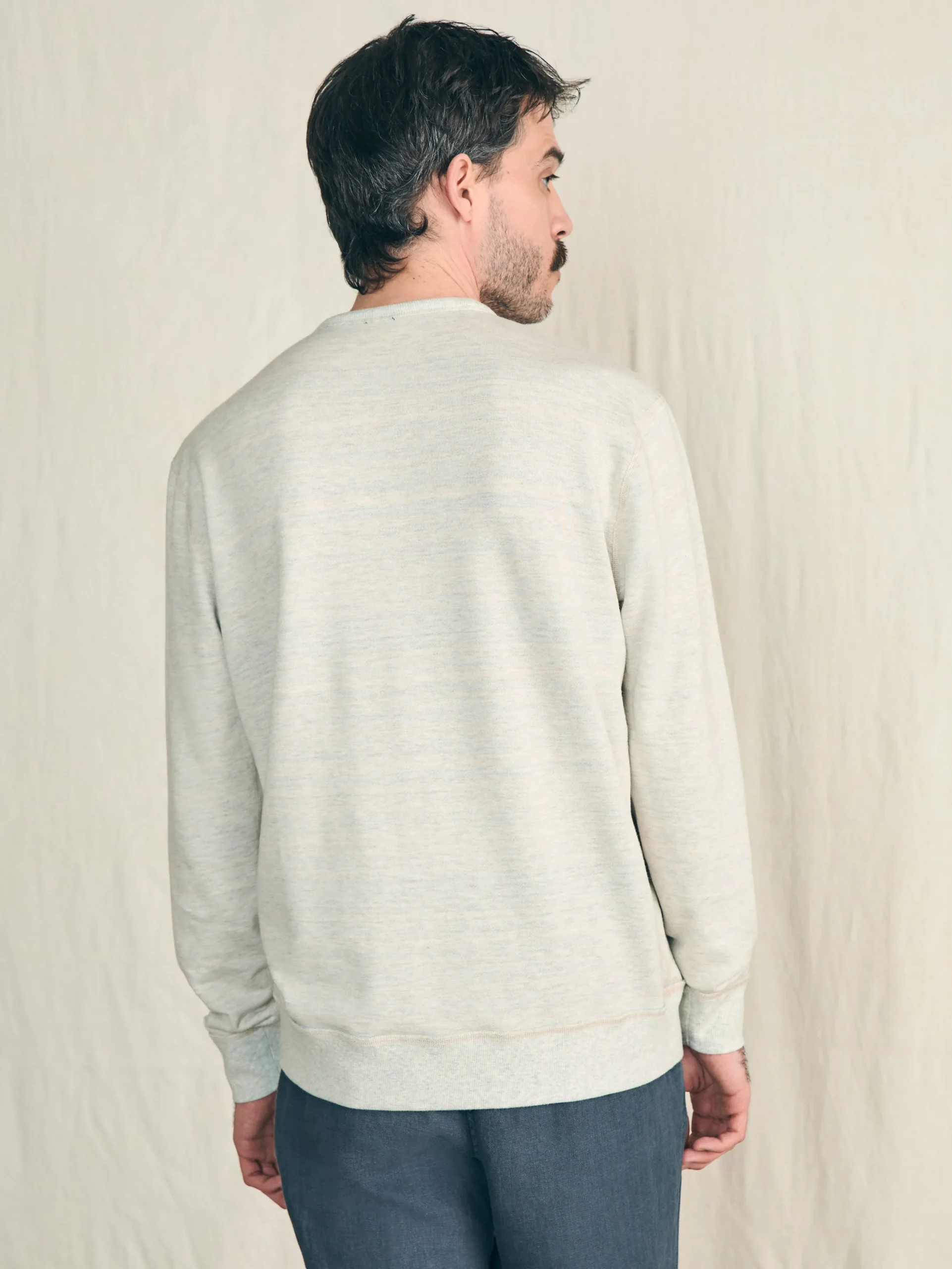 Hoodies & Sweatshirts^Faherty Brand Reversible French Terry Crew - Tidal Waves
