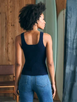 Sweaters^Faherty Brand Rue Sweater Tank - Navy