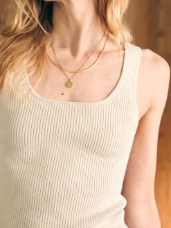 Sweaters^Faherty Brand Rue Sweater Tank - Summer Sand